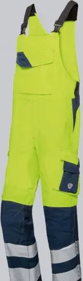 Produktbild von BP Warnschutz-Latzhose für Herren 2207 Gr. 52s warngelb/nachtblau