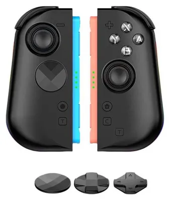 Produktbild von Joysticks für Nintendo Switch 2 Hall Effekt RGB Beleuchtung Controller Schwarz