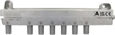 Produktbild von Televes 6-fach Verteiler VT612FZ 5-1218MHz VD: 12 dB 519606