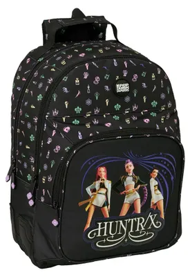 Produktbild von Safta K-pop Demon Hunters Sound Double 20l Rucksack Schwarz Kinder Schwarz One Size