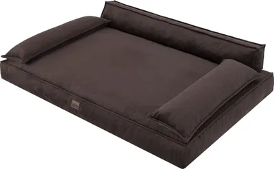 Obrázok produktu pre Pelech pre psa CHAMPION ( 99 x 66 cm ) - robustný zamatový pelech so snímateľným poťahom, prateľný a pohodlný | Doggy