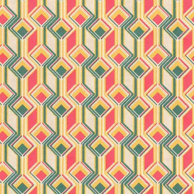 Produktbild von Vliestapete 746549 Tapete Grafik 53 x 1005 cm Rasch Indian Style Grün Pink