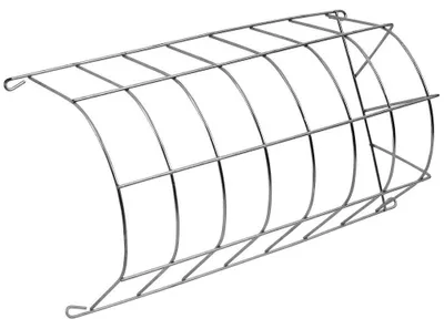 Productafbeelding van Hooiruifje halfrond verzinkt voor konijnen, knaagdieren en pluimvee 32 x 18 x 12 cm