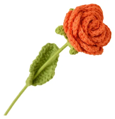 Produktbild von Handgefertigte, duftende Häkelblumen mit Stahldrahtstielen für Blumenarrangements zu Hause und bei Veranstaltungen (Größe L)