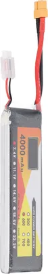 Obrázek produktu pro RC LiPo baterie, 7,4 V, 60 °C, rychlost vybíjení, 2S, konektor XT60, 4000 mAh, napájení pro dálkově ovládaná vozidla