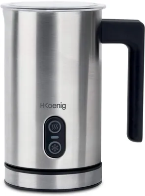 Obrázok produktu pre H.Koenig MLK8, Handheld electric milk frother, Čierna, Nerezová oceľ, Nerezová oceľ, 120 ml, 0,24 L, 65 °C