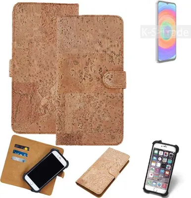 Produktbild von K-S-Trade Hülle kompatibel mit Ulefone Note 14  Kork Handyhülle Cover  Schutzhülle TPU Case Bumper in Hellbraun, (1x)