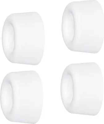 Obrázek produktu pro Sada 4 bílých zarážek do dveří z vysoce kvalitní pryže VULKAANO MINI - průměr Ø 18 x 10 mm - šroubovací nárazník 15501104 Zarážka do dveří