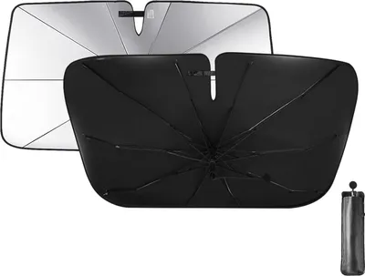 Produktbild von Auto-Sonnenschutz für die Frontscheibe - 360° drehbar - hitzebeständig - 1 Stück - 140x80cm