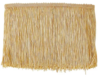 Chainette Fransenbesatz 10 Yards x 15 cm Gold Gelb Polyester