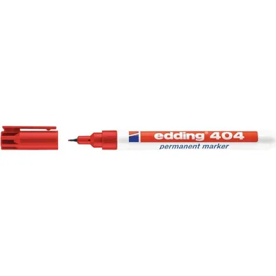 Zdjęcie produktu dla edding 404 marker permanentny czerwony