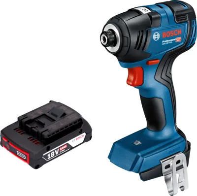 Obrázok produktu pre Bosch GDR 18V-200 Professional akumulátorový príklepový vŕtací skrutkovač 18 V 200 Nm bez kefiek + 1x akumulátor 2,0 Ah - bez nabíjačky