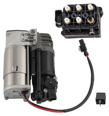 Produktbild von Kompressor Luftfederung mit Ventilblock for Mercedes E-Klasse W212 CLS C218 X218