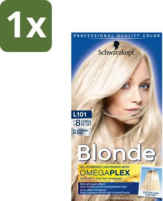 Obrázek produktu pro Schwarzkopf - Barva na vlasy - Blond platinová blond L101 - 1 kus
