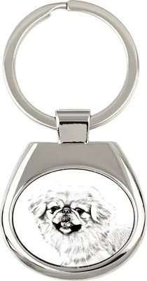 Zdjęcie produktu dla Pekińczyk - brelok do kluczy z psem, breloczek z nadrukiem, personalizowana przywieszka marki Art-Dog