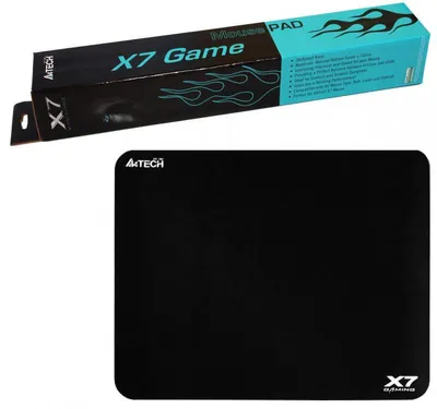 A product shot of a mousepad and its packaging.