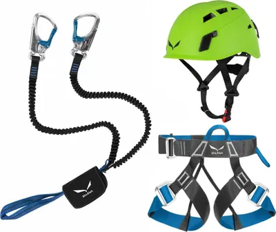 Produktbild von SALEWA Klettersteigset Via Ferrata Premium Attac, Evo Klettergurt & Toxo 3.0 Hel