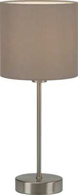 Immagine prodotto di Lampada da tavolo BRILONER LEUCHTEN FABRIC, 25 W, IP20, taupe, metallo-tessuto, escl. 1x E14, Ø 16 xcm