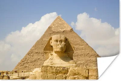Produktbild von MuchoWow® Poster Sphinx vor der Großen Pyramide von Gizeh 60x40 cm - Schlafzimmerdekoration
