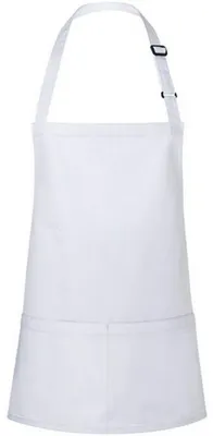Produktbild von Karlowsky - Latzschürze, Tasche LT6115 (Einheitsgröße) (Weiß)