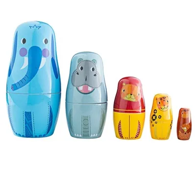 Obrázek produktu pro Matrjoška zvířátka v džungli