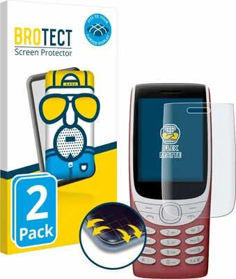 Produktbild von 2x BROTECT Fullscreen Schutzfolie für Nokia 8210 4G Displayschutz Folie Fullcover Matt Entspiegelungsfolie