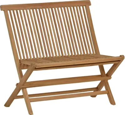 Produktbild von MiaMöbel Gartenbank 90 cm Gartenmöbel Outdoor Modern Massivholz Teak Braun