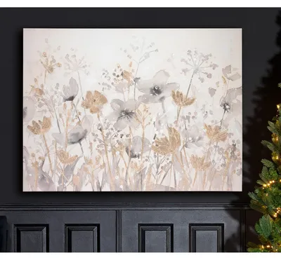 Produktbild von Gilde Bild, rechteckig, "Blumenwiese", Blumenmotiv, Kiefernholz, creme, VE 1, L. 4 cm, B. 120 cm, H. 90 cm 38342 / kein Paketversand möglich !