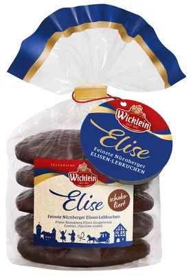 Produktbild von Wicklein Elise Feinste Nürnberger Elisen-Lebkuchen schokoliert 300g