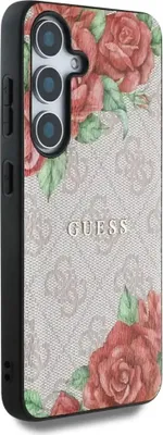 Produktbild von Guess Guhms25sp4ropemcp Magsafe Samsung Galaxy S25 Handyhülle Beige,Rosa  Beige,Rosa One Size