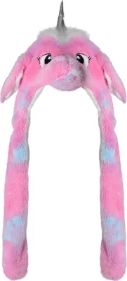 Produktbild von Wackelohr Mütze mit LED und beweglichen Ohren - aus Plüsch, Kostüm für Kinder und Erwachsene: Einhorn Regenbogen sm-491a Wackelohr Mütze wählen: Einhorn Regenbogen sm-491a