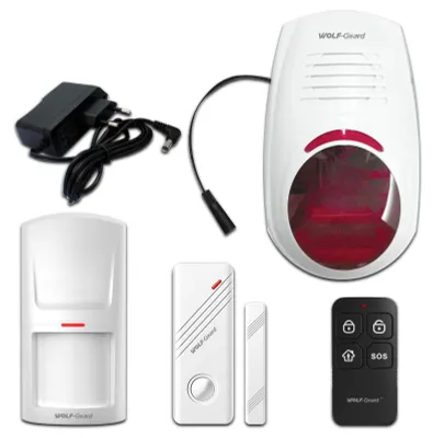 Alarmsystem mit Sirene, 110 dB, wasserdicht, 12 V, für Außen