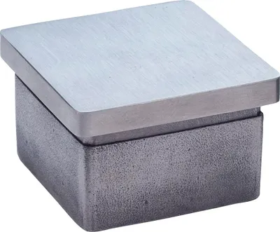 Produktbild von Croso Endkappen (Abdeckkappe) 60x40mm, Pfostenkappe Edelstahl A2 geschliffen