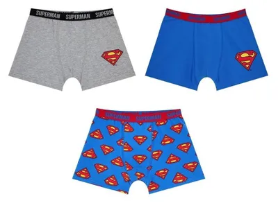 Obrázek produktu pro Pánské boxerky Superman, elastické (balení 3 kusů), model GT53613 (velikost S), barva černá/žlutá