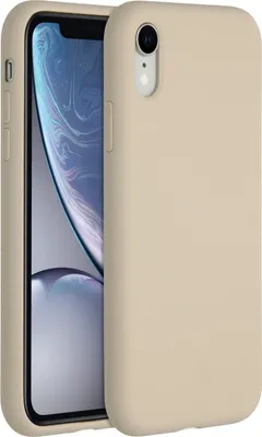 Image de Accezz Liquid Silicone Backcover pour l'Apple iPhone Xr - Stone
