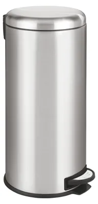 Produktbild von WENKO Tret Eimer Abfall Müll Edelstahl Kosmetikeimer 30L Softclose LEMAN Leman