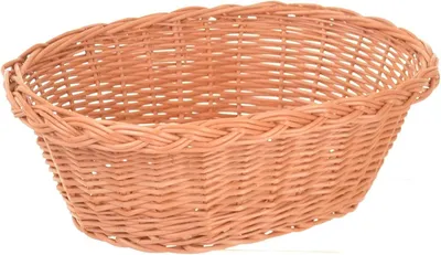 Produktbild von Aufbewahrungskorb Oval aus Weide Regalkorb Handgeflochtener Korb für Brot Obst