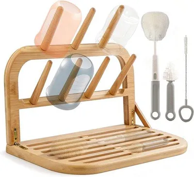 Produktbild von Famanu Trockenständer für Babyflaschen und Flaschenpumpenteile - Faltbar und platzsparend