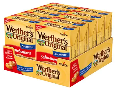 Produktbild von Werthers Original Minis Sahnebonbons Zuckerfrei 10 x 42 g