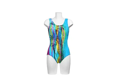 Produktbild von Pacific Fashion Badeanzug Multicolor marine-bunt Frontprint 31620, Gr. 46 D