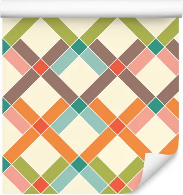 Produktbild von 10m VLIES TAPETE Rolle Geometrie Quadrate Rechtecke Modern XXL