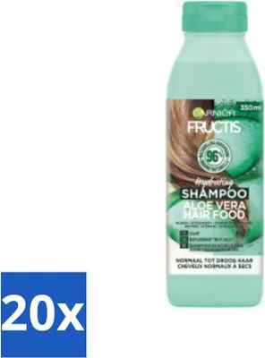Produktbild von Garnier - Fructis Hair Food Aloe Vera - Shampoo - Normales bis trockenes Haar - 350 ml - Vorteilspack - 20 Stücke