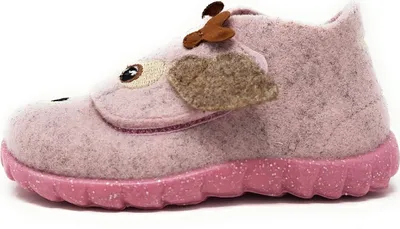 Image de Chausson en feutre pour enfants HAPPY rose Superfit pointures 20 à 25 filles