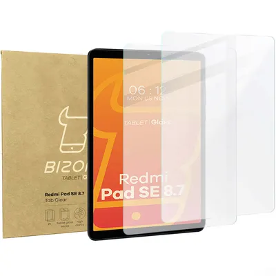 Produktbild von Bizon Glass Tab Klar Xiaomi Redmi Pad SE 8.7 [2 PACK]