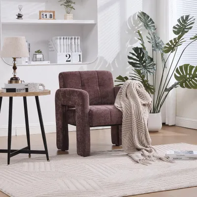 Immagine prodotto di Poltrona con braccioli, moderna poltrona reclinabile grigia, ergonomica e confortevole