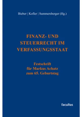 Produktbild von Finanz- und Steuerrecht im Verfassungsstaat