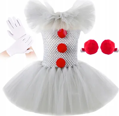 Obrázek produktu pro Korbi | Kostým Arlekin - 140/160 cm - Šaty Tutu - Ideální na Halloween - Kompletní sada