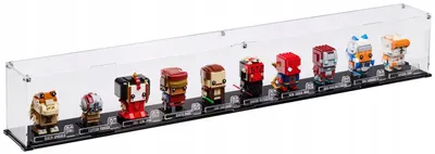 Image de Vitrine noire pour 10 figurines LEGO® BrickHeadz – Star Wars, Harry Potter