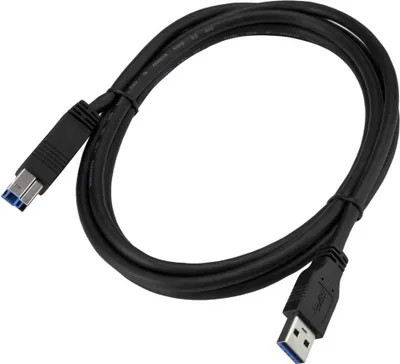 Produktbild von StarTech.com 2m es USB 3.0 (5Gbps) SuperSpeed Kabel A auf B - Schwarz, 2 m, USB A, USB B, USB 3.2 Gen 1 (3.1 Gen 1), 5 Gbit/s, Schwarz