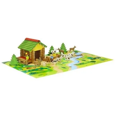 Produktbild von Jeujura Bausatz aus Holz 65 Stück Salaš